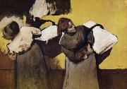 Edgar Degas Two Laundryman china oil painting reproduction